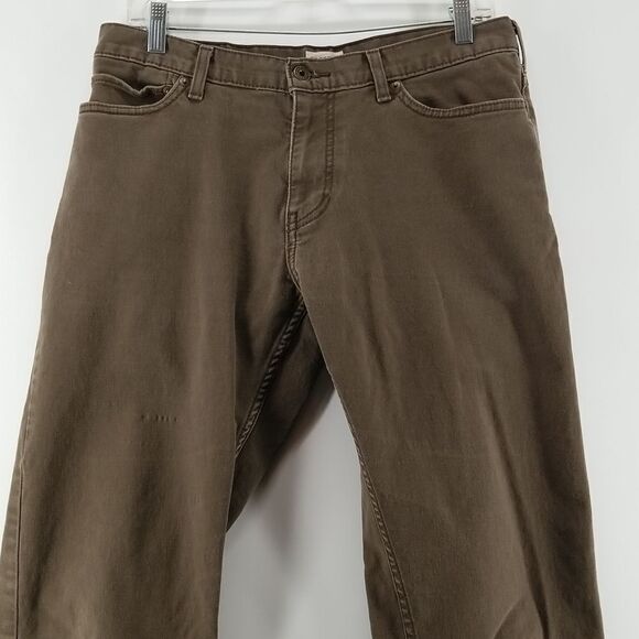 Dockers Jeans Men's Size 32x32 Athletic Fit Tan 5 Pocket Button Zip Closure - Picture 2 of 10